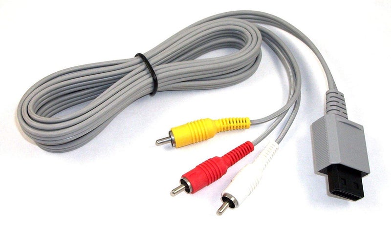 WICAREYO محول طاقة WICAREYO قابس أمريكي مع كابل فيديو صوتي AV RCA متوافق مع نظام وحدة التحكم Wii - Image 5